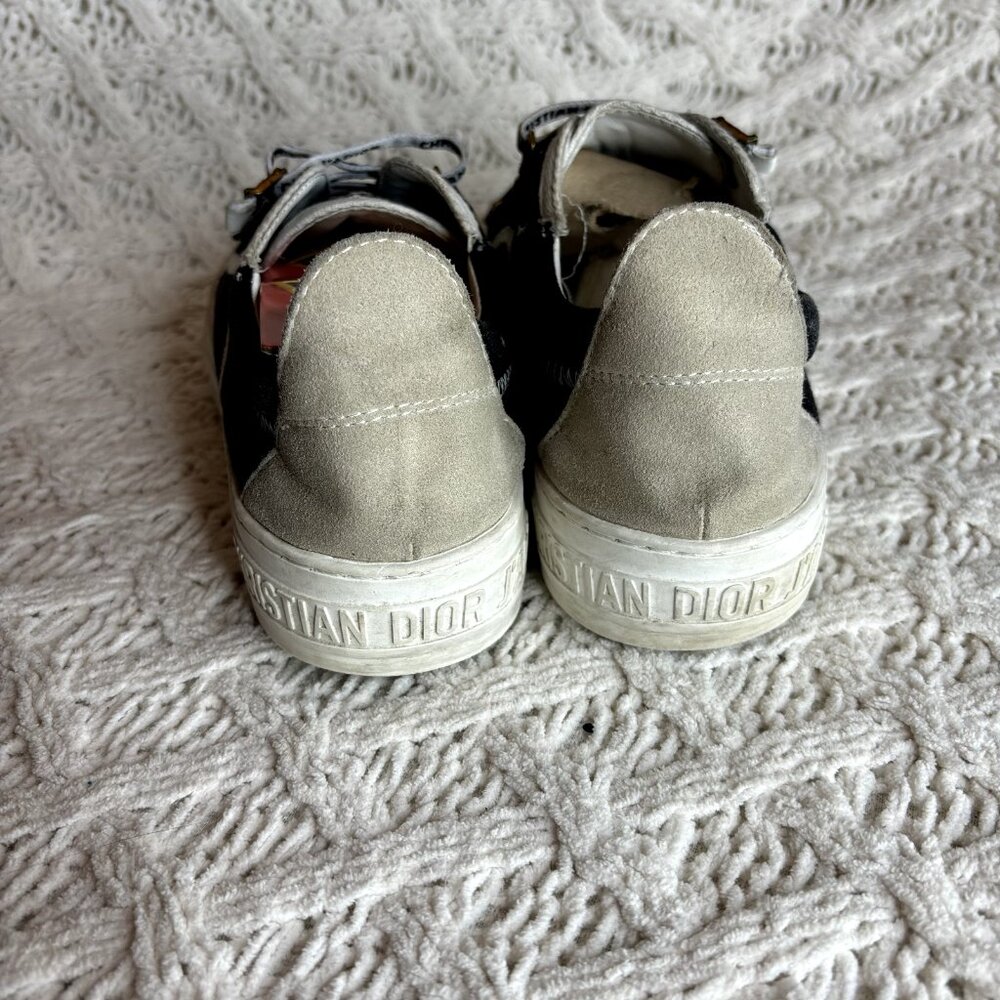 Dior Walk'n'Dior Women's Sneakers Black/White Canvas Sz 7 (39-40) Low Top Shoes - Picture 4 of 12